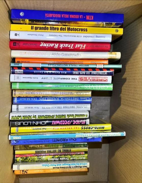 A quantity of motorcycle books relating to Trials, Motorcross, Speedway and Flattrack racing ((1))