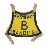 A Berwick Bandits speedway race vest