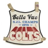 A Belle Vue Colts speedway race vest