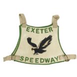 A believed 'Chris Julian' Exeter Falcons speedway race vest