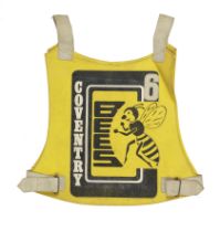 A Coventry Bees speedway race vest