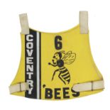 A Coventry Bees speedway race vest