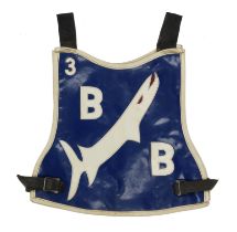 A Boston Barracudas speedway race vest