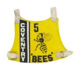 A Coventry Bees speedway race vest