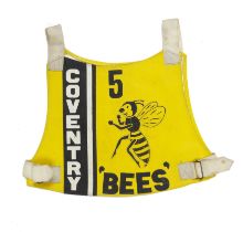 A Coventry Bees speedway race vest