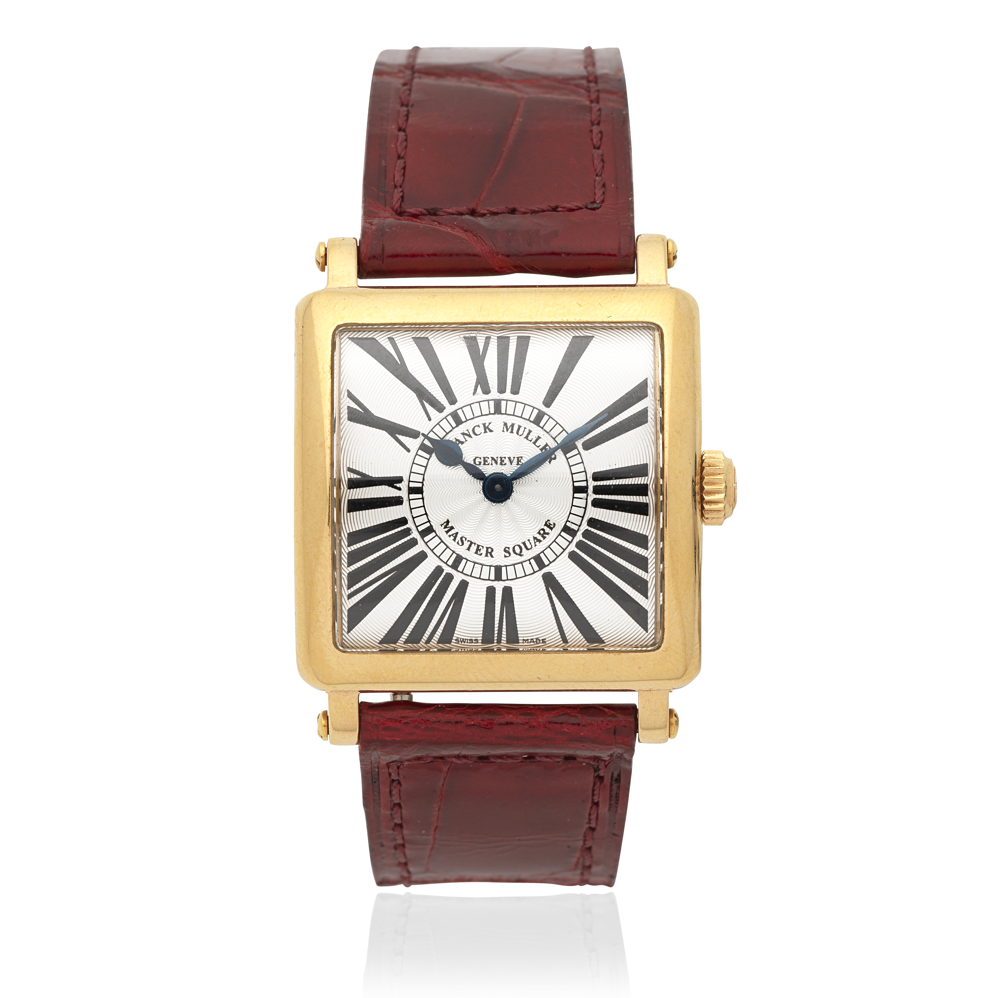 Franck Muller. A lady's 18K rose gold quartz wristwatch Master Square, Ref: 6002 S QZ, Circa 2000