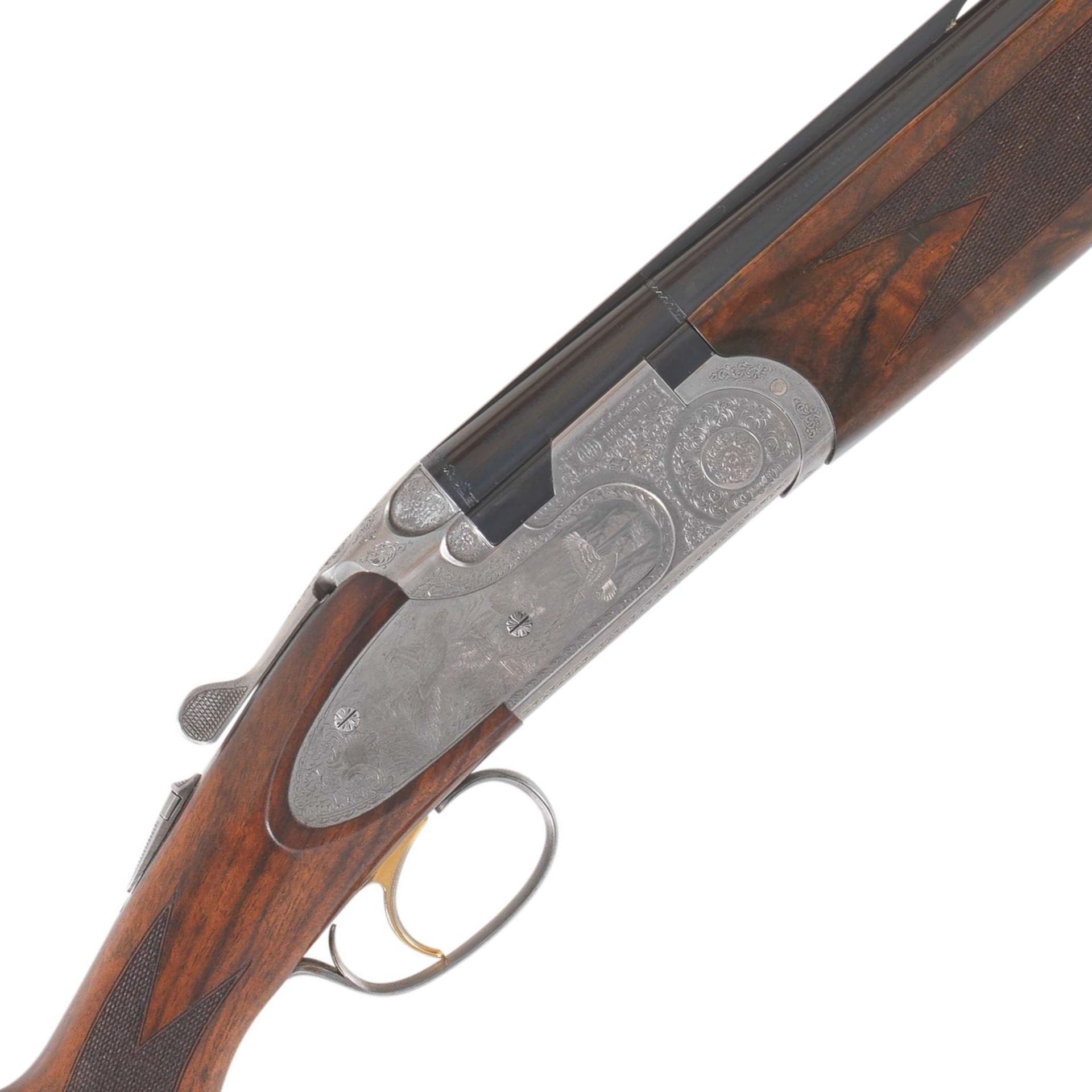 A Giovanelli-engraved 12-bore 'S687 EELL Diamond Pigeon' single-trigger over-and-under ejector gu...