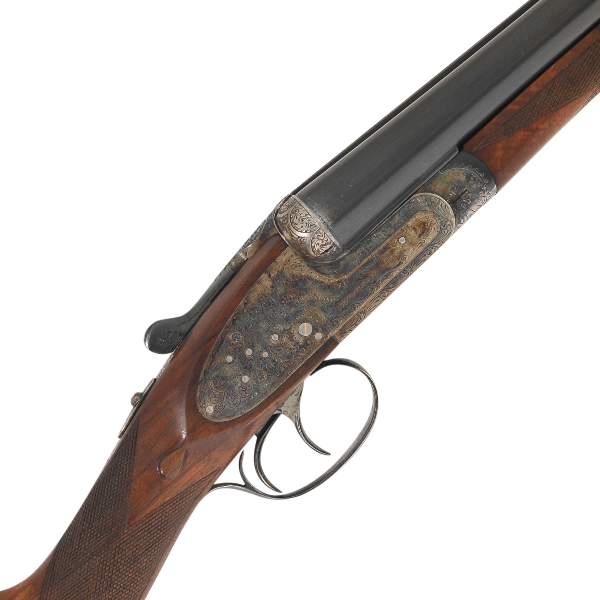 A 12-bore 'No.2' sidelock ejector gun by Aguirre Y Aranzabal, no. 410483 In a leather case