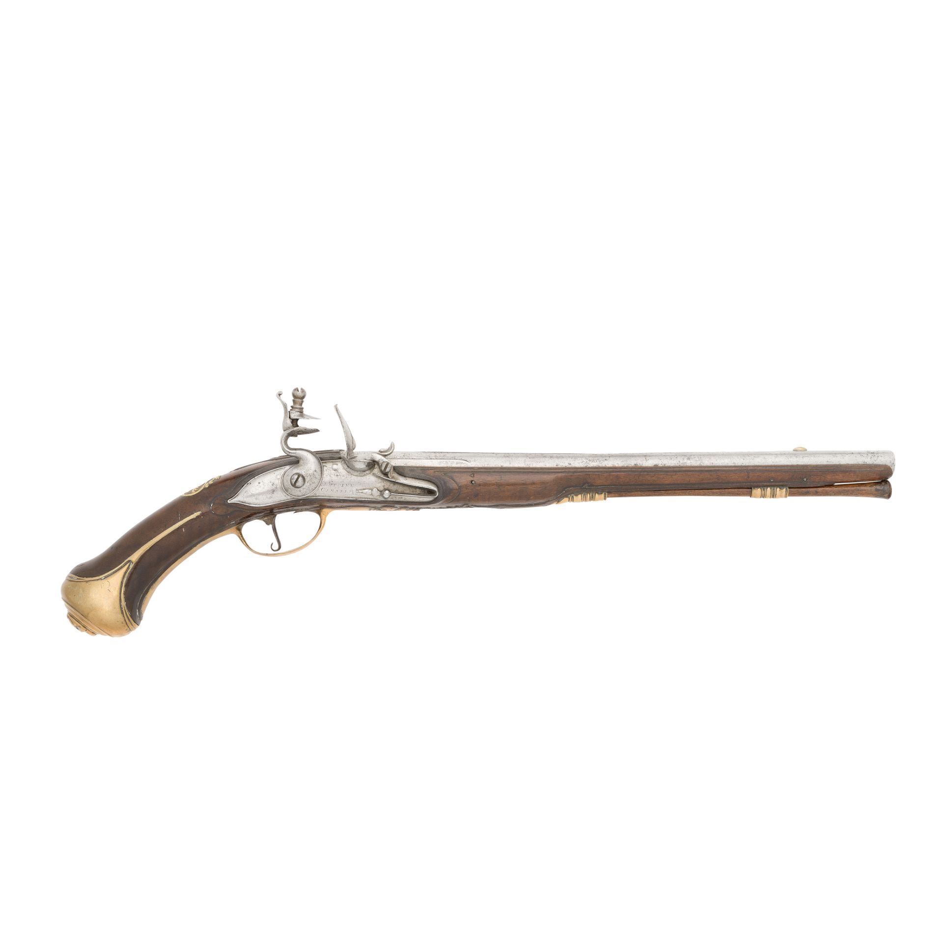 A French 25-Bore Flintlock Holster Pistol