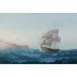 Emilios Prosalentis (Greek, 1859-1926) Naviguer au lev&#233; du jour (signed in Greek (lower le...