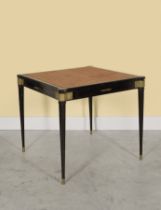 MARC DU PLANTIER (1901-1975) Table de bridge, commande sp&#233;cialeCirca 1940Estampill&#233;e '...