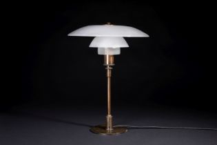 POUL HENNINGSEN (1894-1967) Lampe de table mod. 'PH-4/3' Circa 1930 Edition Louis Poulsen Estamp...