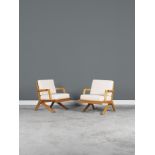 OLAVI H&#196;NNINEN (1920-1992) Paire de fauteuils mod. dit 'Boomerang'Cr&#233;ation circa 1950E...