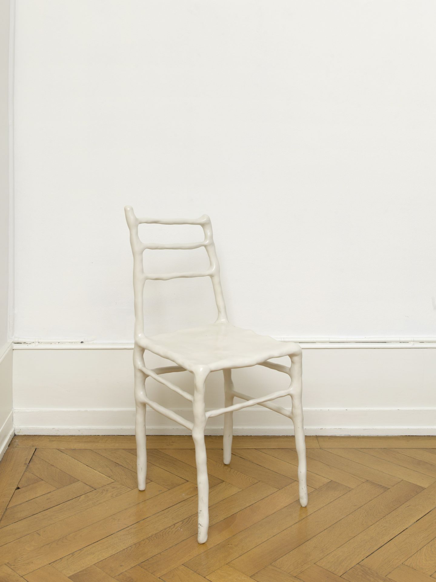 MAARTEN BAAS (1978-) Chaise mod. 'Basel '07 Chair White', de la s&#233;rie 'Clay'2007&#201;preuv...