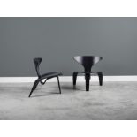 POUL KJAERHOLM (1929-1980) Paire de chaises mod. 'PK 0'Cr&#233;ation en 1952, exemplaires de 199...