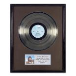 Robert Plant: An In-House Disc Award From Robert Plant For The Album Now And Zen, 1988,
