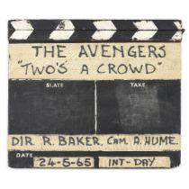 The Avengers: A Clapper Board Used In The Production Of The Episode Two's A Crowd, ABC, 1965,