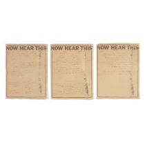 Marc Bolan: Three Pages of Handwritten Notes Regarding a Meeting, circa 1977, 3