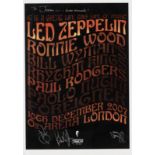 Led Zeppelin/Robert Plant: An Ahmet Ertegun Tribute Concert Print Signed By Jimmy Page, Robert P...