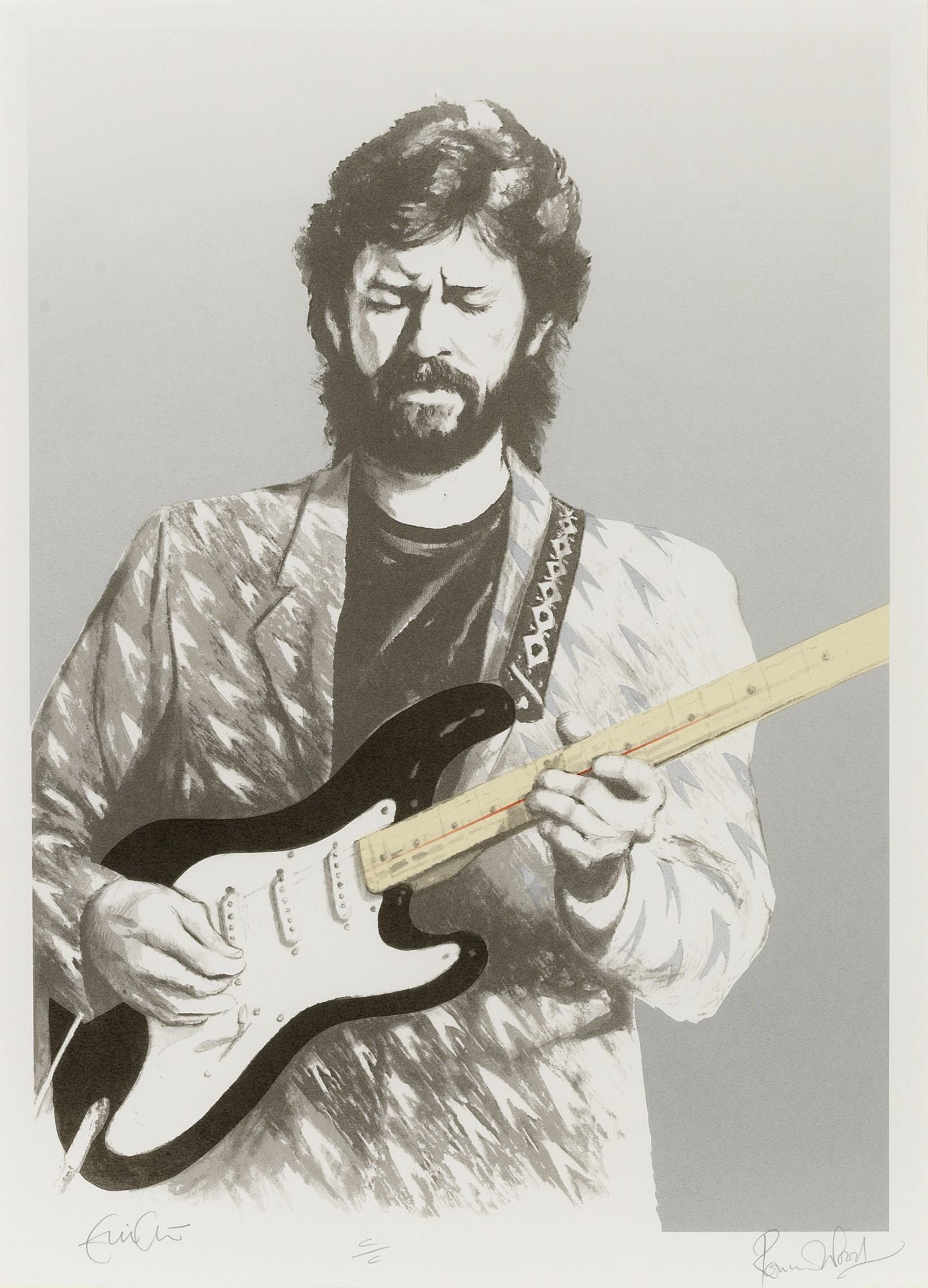 Ronnie Wood (British, born 1947): Eric Clapton, 1988,