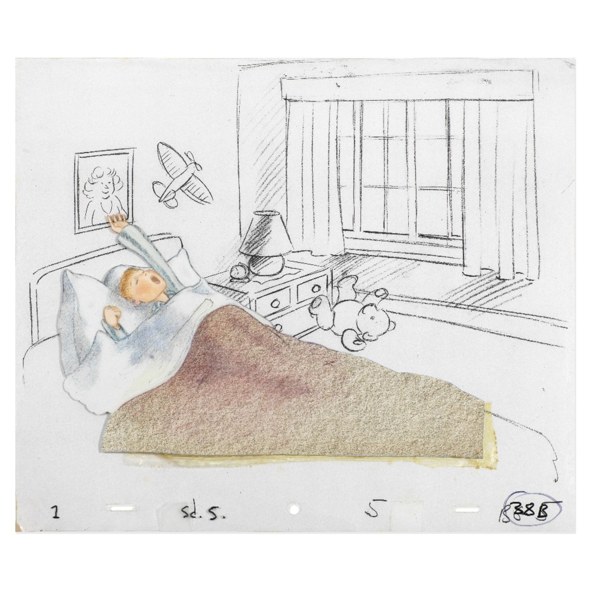The Snowman: An Original Animation Drawing of James In His Bedroom, 1982,