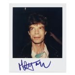 Mick Jagger: An Autographed Polaroid of Mick in Sydney Taken By Robert Rosen, 1988,