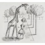 Edward Bawden R.A. (British, 1903-1989) 'Are you a common giraffe?' said Alice timidly... (Execu...