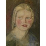 Sir William Rothenstein (British, 1872-1945) Portrait of a Young Girl