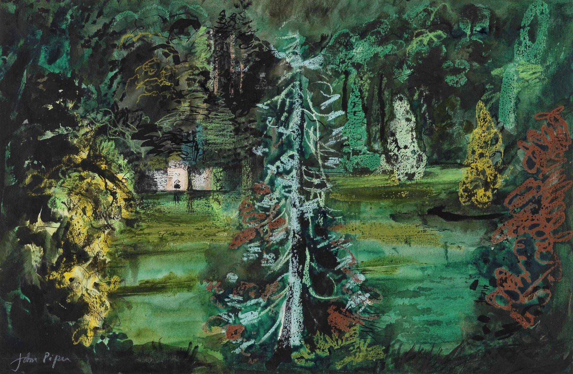 John Piper C.H. (British, 1903-1992) Forest in Wales