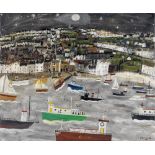 Alan Furneaux (British, born 1953) Starlit Harbour (unframed)