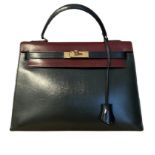 HERMES Paris, ann&#233;e 1983. Sac 'Kelly Sellier' 32 cm