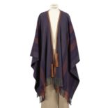 HERMES Sellier. Poncho 'Rocabar'