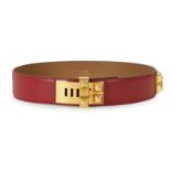 HERMES Paris, ann&#233;e 1995. Ceinture 'Collier de Chien' Made in France.