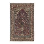 An unusual Isfahan prayer rug Central Persia, c.1910 221cm x 146cm