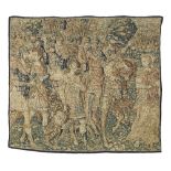 A vibrant Biblical Flemish tapestry Late 16th century 250cm x 219cm