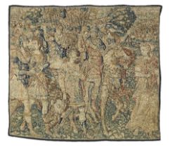 A vibrant Biblical Flemish tapestry Late 16th century 250cm x 219cm