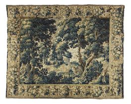 An elegant Verdure tapestry Mid to late 17th century 382cm x 300cm