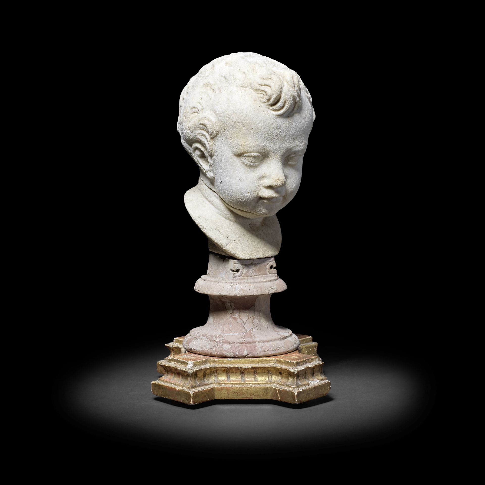 A Flemish carved marble bust of a young boy Probably Antwerp, late 17th / early 18th century (2)