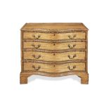 A George III satinwood, kingwood and rosewood crossbanded commode Circa 1780