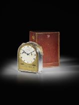 Breguet No. 759. A very fine silver hump-backed carriage clock with perpetual calendar, moonphase,