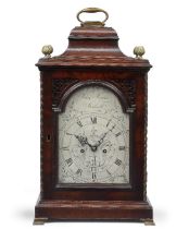 A late 18th century mahogany table clock John Bryan, Shadwell