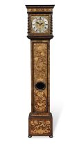 A late 17th century walnut and inlaid longcase clock with 10.25inch dial. Charles Gretton, Fleet S
