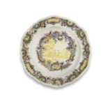 A Marseille, Joseph Fauchier workshop, faience plate, circa 1750