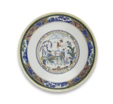 A Rouen faience bowl, first half 18th century