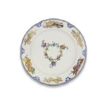 A S&#232;vres plate from the 'Groseilles' service made for Louis XV (assiette '&#224; groseilles...