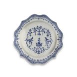 A Moustiers, Clerissy factory, faience dish, circa 1720-30