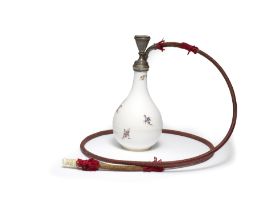 An extremely rare Vincennes hookah bottle for the Turkish Market, circa 1752-55