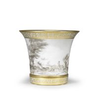 A rare Paris porcelain vase, probably Dihl et Gu&#233;rhard, circa 1795-1800