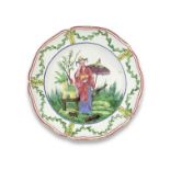 A Les Islettes faience plate, early 19th century