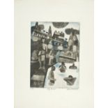 Julian Trevelyan R.A. (British, 1910-1988) Holy Ganges, from India Suite Etching and aquatint in...